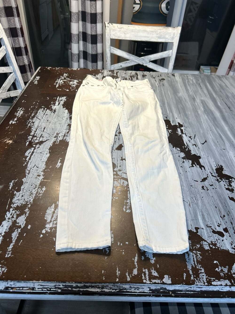 True Religion Serena White Skinny Jeans Size 27